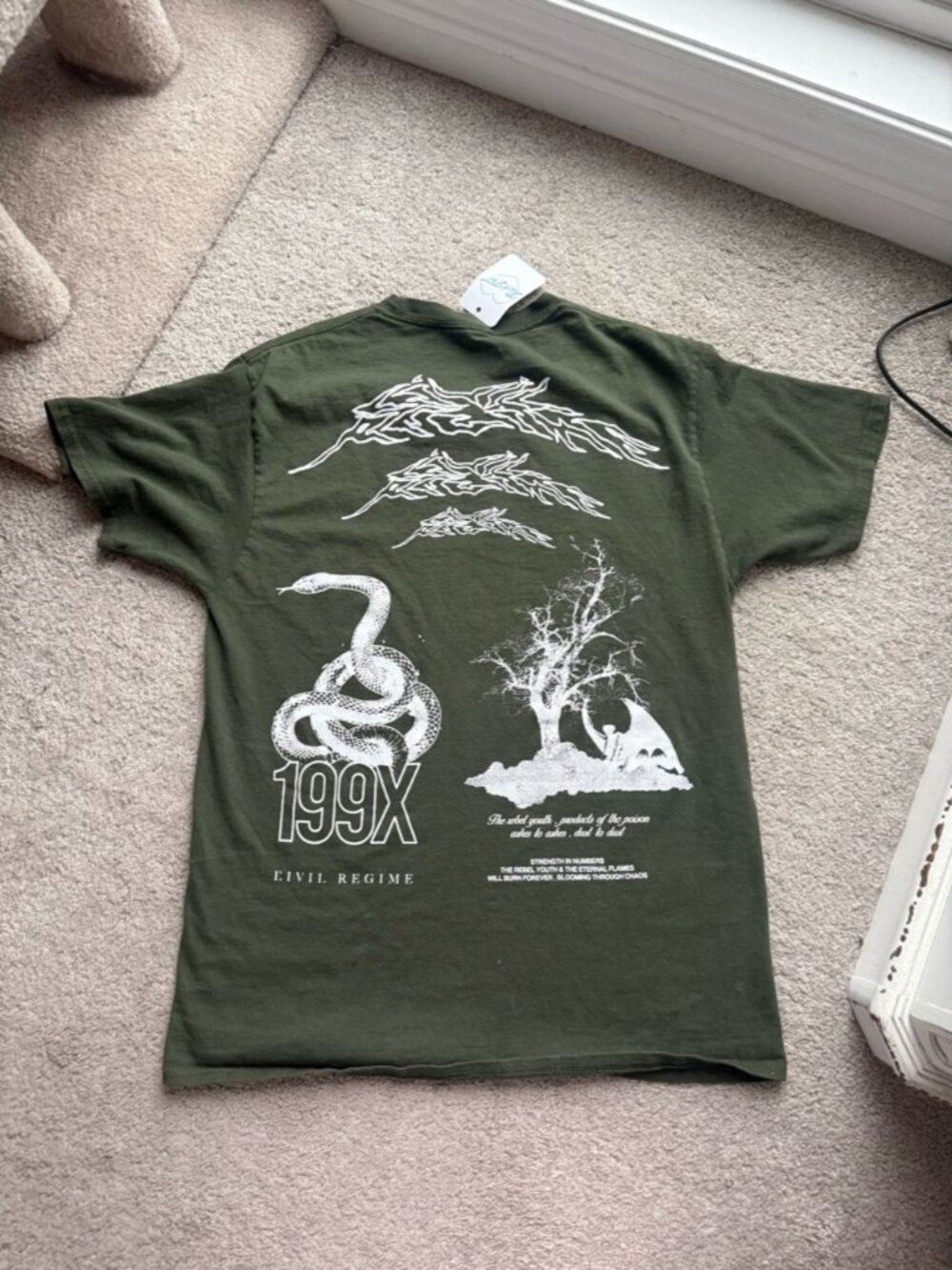 Civil Regime Men’s 100% Cotton Vintage Graphic Tee